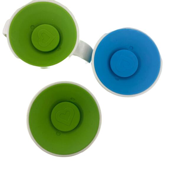 Lot of 3 Munchkin Miracle 360  green blue Trainer Spoutless Sippy Cups - Picture 2 of 5